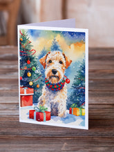 Load image into Gallery viewer, Wire Fox Terrier Christmas Greeting Cards - Blank Note Cards – 8-Pack of Artist-Designed Cards with Envelopes