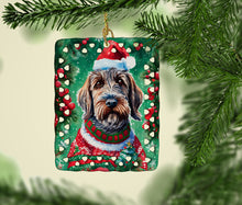 Load image into Gallery viewer, Wirehaired Pointing Griffon Christmas Porcelain Ornament
