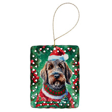 Load image into Gallery viewer, Wirehaired Pointing Griffon Christmas Porcelain Ornament