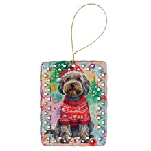 Load image into Gallery viewer, Wirehaired Pointing Griffon Christmas Porcelain Ornament