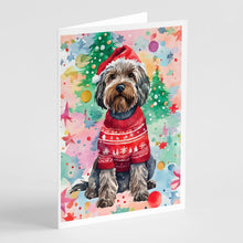 Load image into Gallery viewer, Wirehaired Pointing Griffon Christmas Greeting Cards - Blank Note Cards – 8-Pack of Artist-Designed Cards with Envelopes