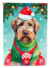 Load image into Gallery viewer, Wirehaired Pointing Griffon Christmas Garden Flag – Cozy Dog Holiday Decor with Tree &amp; Presents