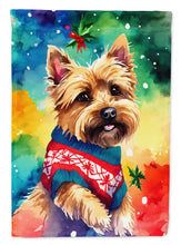 Load image into Gallery viewer, Yorkshire Terrier Yorkie Christmas Garden Flag – Cozy Dog Holiday Decor with Tree &amp; Presents
