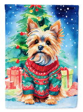 Load image into Gallery viewer, Yorkshire Terrier Yorkie Christmas House Flag