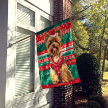Load image into Gallery viewer, Yorkshire Terrier Yorkie Christmas House Flag