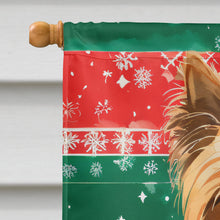 Load image into Gallery viewer, Yorkshire Terrier Yorkie Christmas House Flag