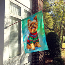 Load image into Gallery viewer, Yorkshire Terrier Yorkie Christmas House Flag