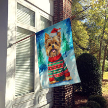 Load image into Gallery viewer, Yorkshire Terrier Yorkie Christmas House Flag