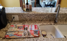 Load image into Gallery viewer, Afghan Hound Christmas Cookies Dish Drying Mat