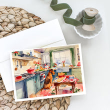Load image into Gallery viewer, Airedale Terrier Christmas Cookies Greeting Cards - Blank Note Cards – 8-Pack of Artist-Designed Cards with Envelopes