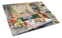 Load image into Gallery viewer, Airedale Terrier Christmas Cookies Glass Cutting Boards – Durable, Decorative Kitchen Art