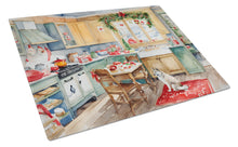 Load image into Gallery viewer, Alaskan Klee Kai Christmas Cookies Glass Cutting Boards – Durable, Decorative Kitchen Art