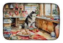 Load image into Gallery viewer, Alaskan Malamute Christmas Cookies Dish Drying Mat