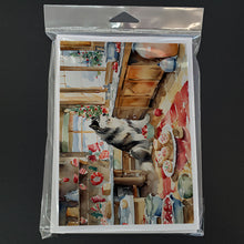 Load image into Gallery viewer, Alaskan Malamute Christmas Cookies Greeting Cards - Blank Note Cards – 8-Pack of Artist-Designed Cards with Envelopes
