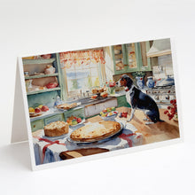 Load image into Gallery viewer, American English Coonhound Christmas Cookies Greeting Cards - Blank Note Cards – 8-Pack of Artist-Designed Cards with Envelopes