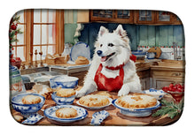 Load image into Gallery viewer, American Eskimo Christmas Cookies Dish Drying Mat