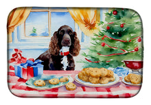 Load image into Gallery viewer, American Water Spaniel Christmas Cookies Dish Drying Mat
