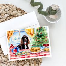Load image into Gallery viewer, American Water Spaniel Christmas Cookies Greeting Cards - Blank Note Cards – 8-Pack of Artist-Designed Cards with Envelopes