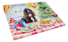 Load image into Gallery viewer, American Water Spaniel Christmas Cookies Glass Cutting Boards – Durable, Decorative Kitchen Art