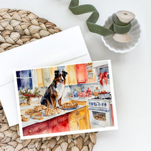Load image into Gallery viewer, Australian Shepherd Christmas Cookies Greeting Cards - Blank Note Cards – 8-Pack of Artist-Designed Cards with Envelopes