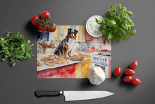 Load image into Gallery viewer, Australian Shepherd Christmas Cookies Glass Cutting Boards – Durable, Decorative Kitchen Art