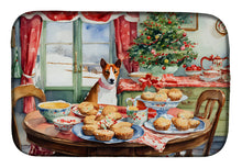 Load image into Gallery viewer, Basenji Christmas Cookies Dish Drying Mat