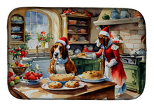 Load image into Gallery viewer, Basset Hound Christmas Cookies Dish Drying Mat