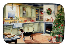 Load image into Gallery viewer, Basset Hound Christmas Cookies Dish Drying Mat