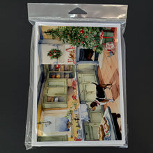 Load image into Gallery viewer, Basset Hound Christmas Cookies Greeting Cards - Blank Note Cards – 8-Pack of Artist-Designed Cards with Envelopes