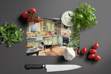 Load image into Gallery viewer, Basset Hound Christmas Cookies Glass Cutting Boards – Durable, Decorative Kitchen Art