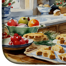 Load image into Gallery viewer, Bearded Collie Christmas Cookies Dish Drying Mat