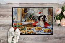 Load image into Gallery viewer, Bearded Collie Christmas Cookies Doormat-24x36 Indoor / Outdoor Rug | Made in USA