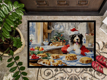 Load image into Gallery viewer, Bearded Collie Christmas Cookies Doormat