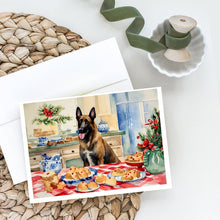 Load image into Gallery viewer, Belgian Malinois Christmas Cookies Greeting Cards - Blank Note Cards – 8-Pack of Artist-Designed Cards with Envelopes