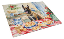 Load image into Gallery viewer, Belgian Malinois Christmas Cookies Glass Cutting Boards – Durable, Decorative Kitchen Art