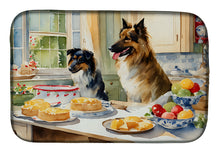 Load image into Gallery viewer, Belgian Tervuren Christmas Cookies Dish Drying Mat