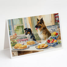 Load image into Gallery viewer, Belgian Tervuren Christmas Cookies Greeting Cards - Blank Note Cards – 8-Pack of Artist-Designed Cards with Envelopes