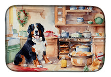 Load image into Gallery viewer, Bernese Mountain Dog Christmas Cookies Dish Drying Mat