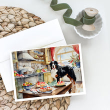 Load image into Gallery viewer, Bernese Mountain Dog Christmas Cookies Greeting Cards - Blank Note Cards – 8-Pack of Artist-Designed Cards with Envelopes