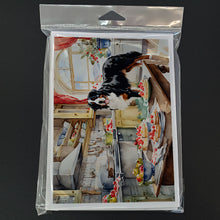 Load image into Gallery viewer, Bernese Mountain Dog Christmas Cookies Greeting Cards - Blank Note Cards – 8-Pack of Artist-Designed Cards with Envelopes