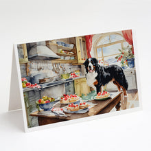 Load image into Gallery viewer, Bernese Mountain Dog Christmas Cookies Greeting Cards - Blank Note Cards – 8-Pack of Artist-Designed Cards with Envelopes