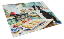 Load image into Gallery viewer, Bernese Mountain Dog Christmas Cookies Glass Cutting Boards – Durable, Decorative Kitchen Art