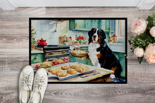 Load image into Gallery viewer, Bernese Mountain Dog Christmas Cookies Doormat - 18X27 Indoor / Outdoor Rug | Made in USA