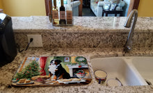 Load image into Gallery viewer, Bernese Mountain Dog Christmas Cookies Dish Drying Mat