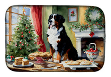 Load image into Gallery viewer, Bernese Mountain Dog Christmas Cookies Dish Drying Mat