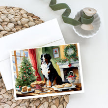 Load image into Gallery viewer, Bernese Mountain Dog Christmas Cookies Greeting Cards - Blank Note Cards – 8-Pack of Artist-Designed Cards with Envelopes
