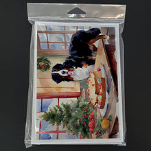 Load image into Gallery viewer, Bernese Mountain Dog Christmas Cookies Greeting Cards - Blank Note Cards – 8-Pack of Artist-Designed Cards with Envelopes