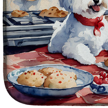 Load image into Gallery viewer, Bichon Frise Christmas Cookies Dish Drying Mat