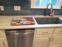 Load image into Gallery viewer, Bichon Frise Christmas Cookies Dish Drying Mat