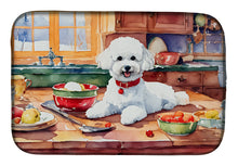 Load image into Gallery viewer, Bichon Frise Christmas Cookies Dish Drying Mat